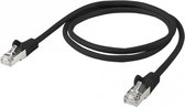 Sommer Cable CAT5 0,5m RJ45 <> RJ45 zwart C5BS-0050-SW - Accessoire voor video techniek