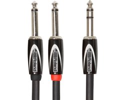 Roland RCC-10-TR28V2 - Jack 1x 6.35mm TRS - 2x 6.35mm TS, 3m