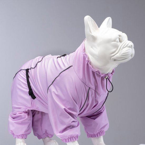 FANSU Winterhondenjassen, waterdichte hondenjassen, waterdicht winddicht, warm hondenjack voor kleine honden, 2,5-9,5 kg, pommerse chihuahua (L, bordeaux