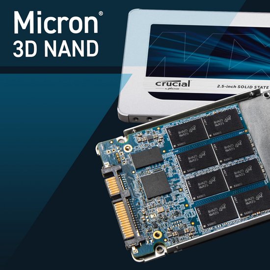 Crucial MX500 1TB 3D NAND SATA 2.5 inch Internal SSD - Up to 560MB