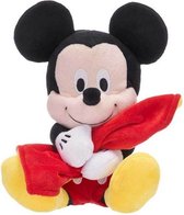 Mickey Mouse met Knuffeldoek Pluche Knuffel 25 cm {Disney Plush Toy | Speelgoed Knuffels Knuffeldier Knuffelpop Knuffeldoekje Baby Kinderen Jongens Meisjes | Minnie Mouse, Donald Duck, Goofy}