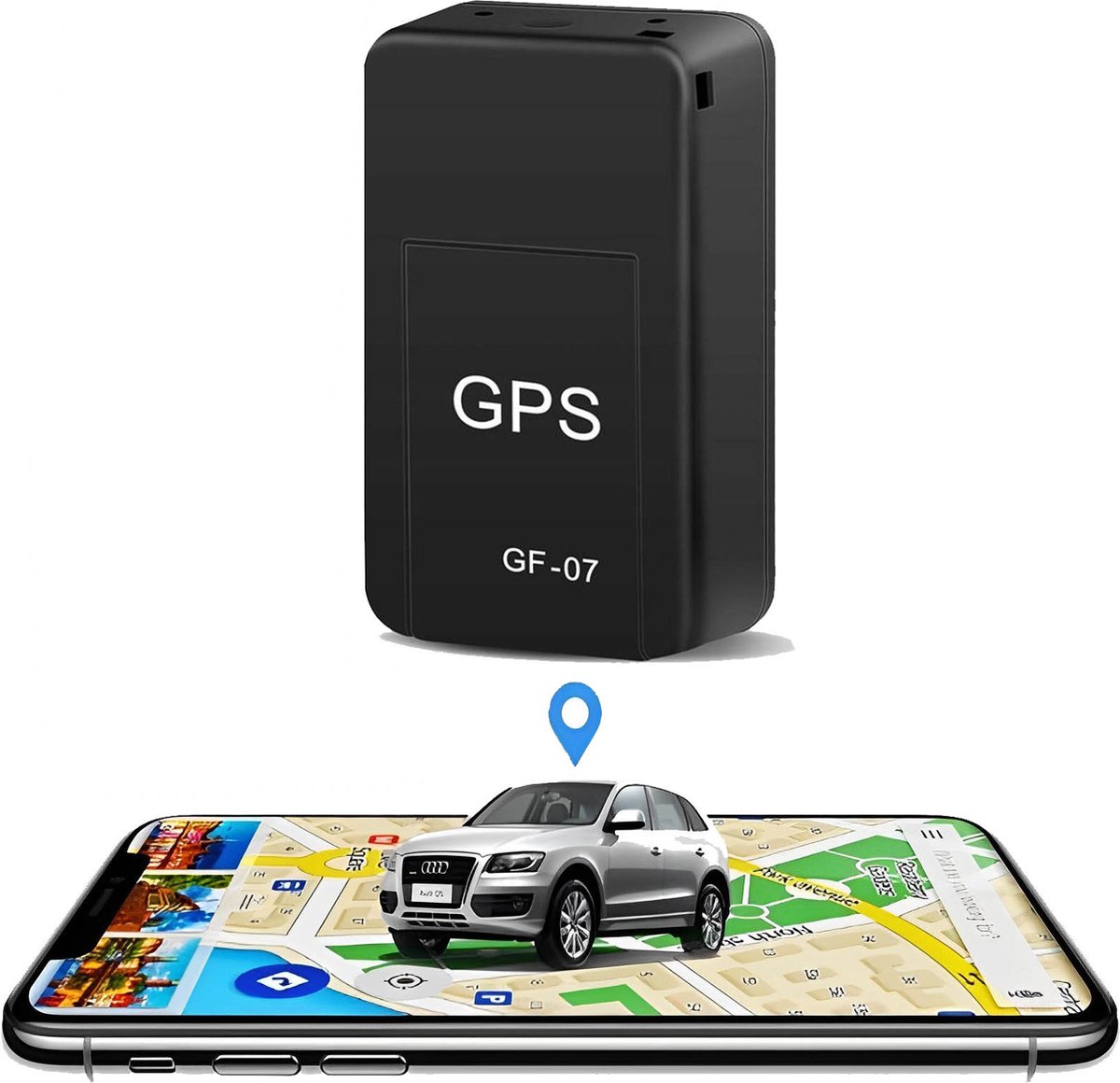 VCTparts GPS Auto Locatie Tracker met Live Tracer Maps en Anti-Diefstal Functie - Magnetische Bevestiging - Voertuig Telefoon Meldingen