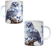 Bedrukte beker - Uil - Owl - Koffie mok - Thee Mug - Geschenk - uilen