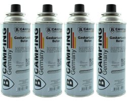 4 Metalen gaspatronen BUTAANGAS msf -1A voor alle mobiele gasbranders