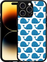 Cazy Hardcase Hoesje geschikt voor iPhone 14 Pro Max Whales