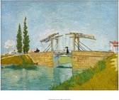 Kunstdruk Vincent Van Gogh - Die Zugbrücke 80x60cm