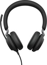 Jabra Evolve2 40 SE UC Stereo - Headset - op oor - met bekabeling - USB-C - ruisisolatie - geoptimaliseerd voor UC