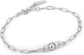 Ania Haie AH B045-02H Spaced Out Dames Armband - Schakelarmband - Sieraad - Zilver - 925 Zilver - Anker - 5 mm breed - 18.5 mm lang