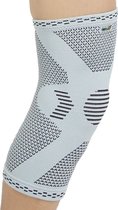 - Kniebandage met bamboevezel, lichtgewicht - comfortabele en ademende stof, elastische brace voor mannen, vrouwen, jongeren - grijs (1 Stuk, Maat XL)