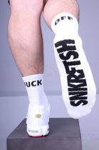 SNKRFTSH Socks - FUCK OFF - Men - Size: 43-46 / White