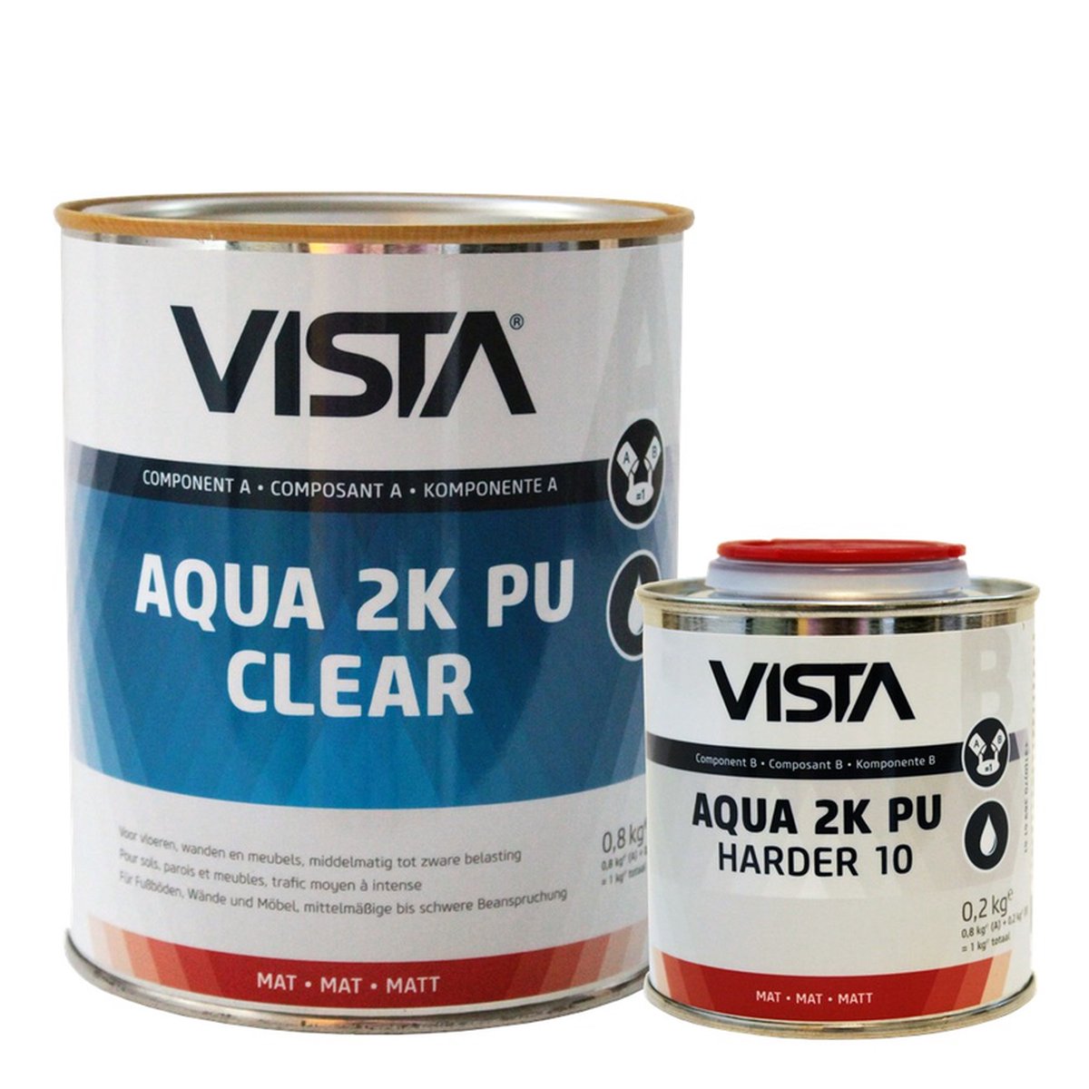 Vista Aqua 2K Pu Clear Glans - 1KG
