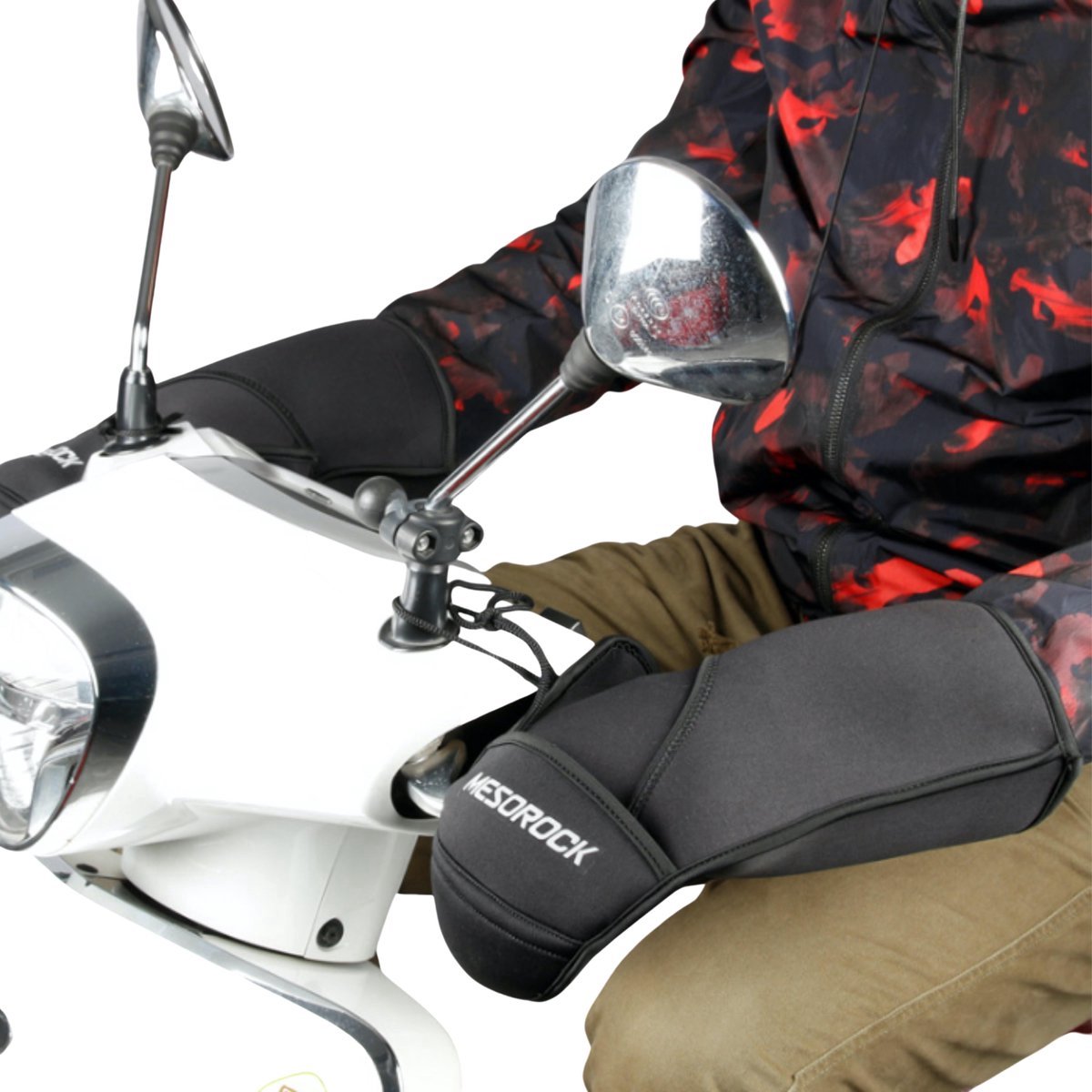 Scooter Beenkleed + Scooter Handschoenen - Scooter Beenwarmer - Scooter Handmoffen - Zwart - Universeel – foto 2