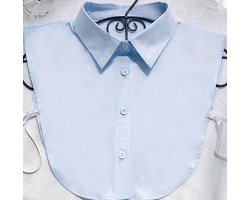 Jumada's - Dames Blousekraag - Verstelbare PuntKraag - Lichtblauw - Zacht blauw - Baby blauw