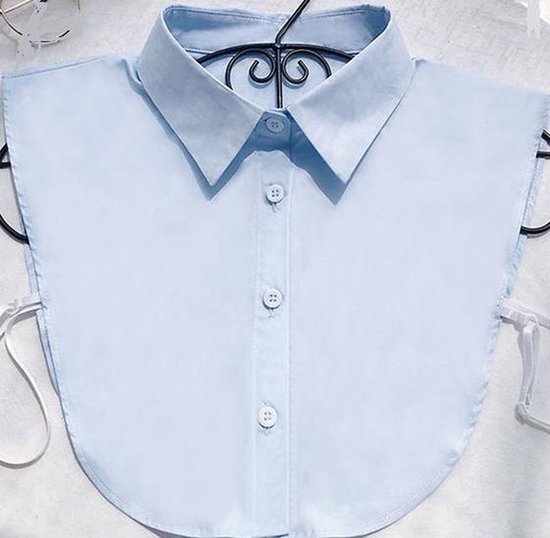 Jumada's - Dames Blousekraag - Verstelbare PuntKraag - Lichtblauw - Zacht blauw - Baby blauw