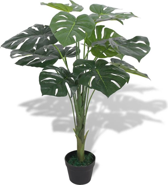 vidaXL - Kunst - monstera - plant - met - pot - 70 - cm - groen