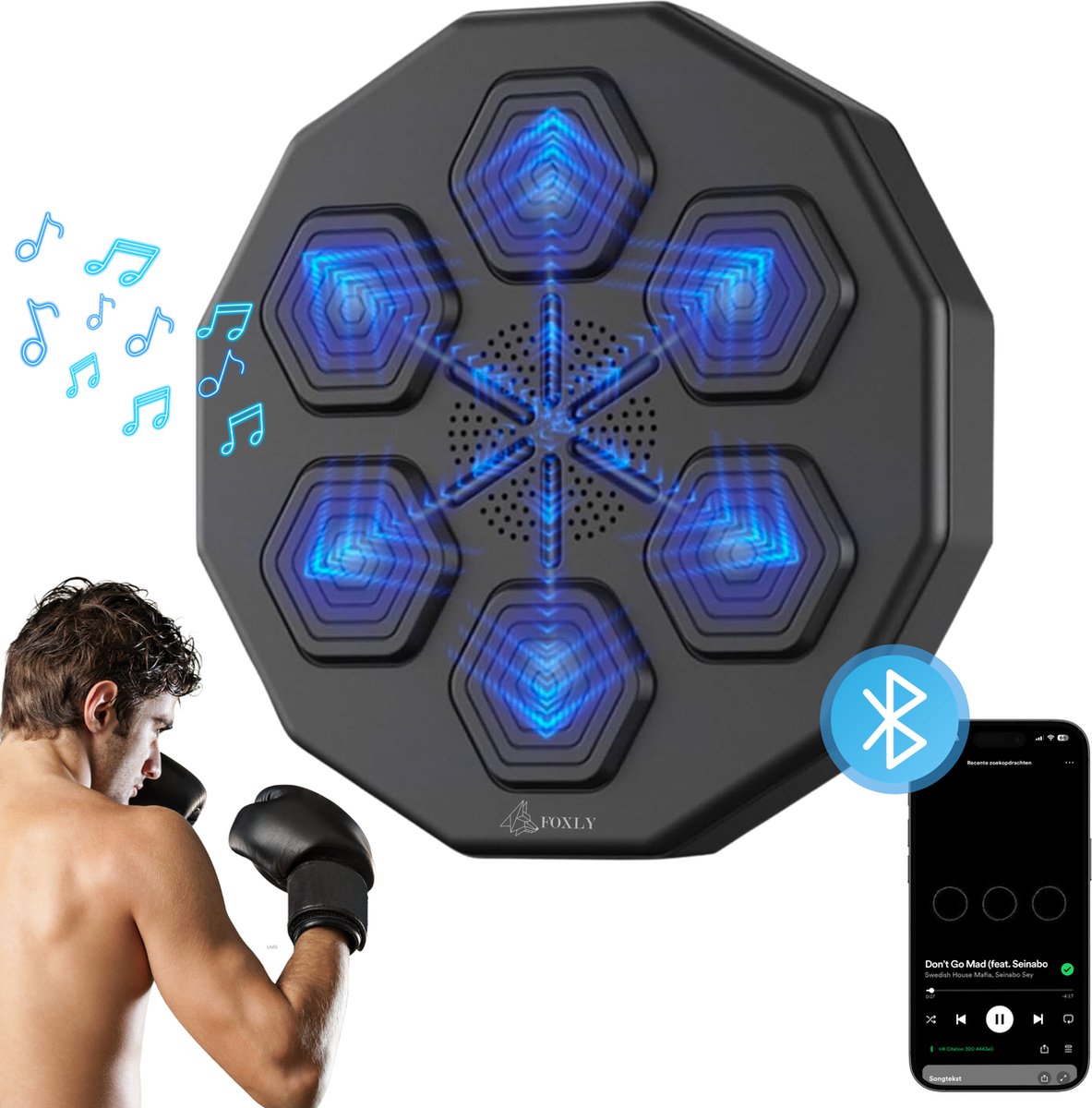 Music boxing machine intelligente mur de musique cible d'entraînement cible  de réponse maison cible de boxe pour enfants 40cm - Cdiscount Sport