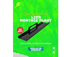 Winchtech - lier montageplaat - 6mm dik - Universeel toepasbaar WINCH - montage plaat lier