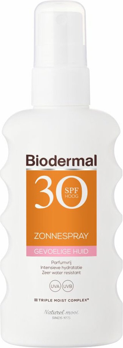 Bol.com Biodermal Sun Gev Huid Spray SPF 30 aanbieding