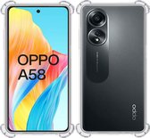 Hoesje geschikt voor Oppo A58 4G – Extreme Shock Case – Cover Transparant