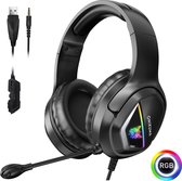 Galesto RGB X2 PRO Koptelefoon - RGB led verlichting - Voor PS4 PS5 en XBOX One Gaming Hoofdtelefoon - Professionele Gaming Headset - Surround Sound & Noise cancelling headset