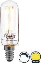 Led filament E14 buislamp 2,5 Watt, warm wit licht (2700K), dimbaar tot 0%, 250 lumen - Ø25mm