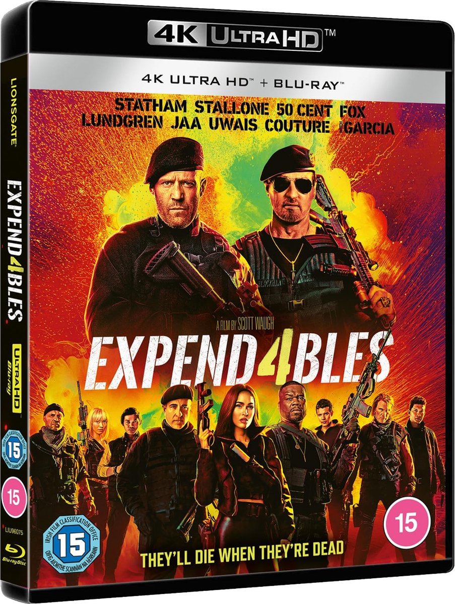 Expendables 4 - 4K UHD + blu-ray - Import zonder NL-