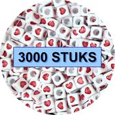 Fako Bijoux® - Bulk Hartjes - Acryl - 7mm - Fabrication Bijoux - 3000 Pièces - Rouge