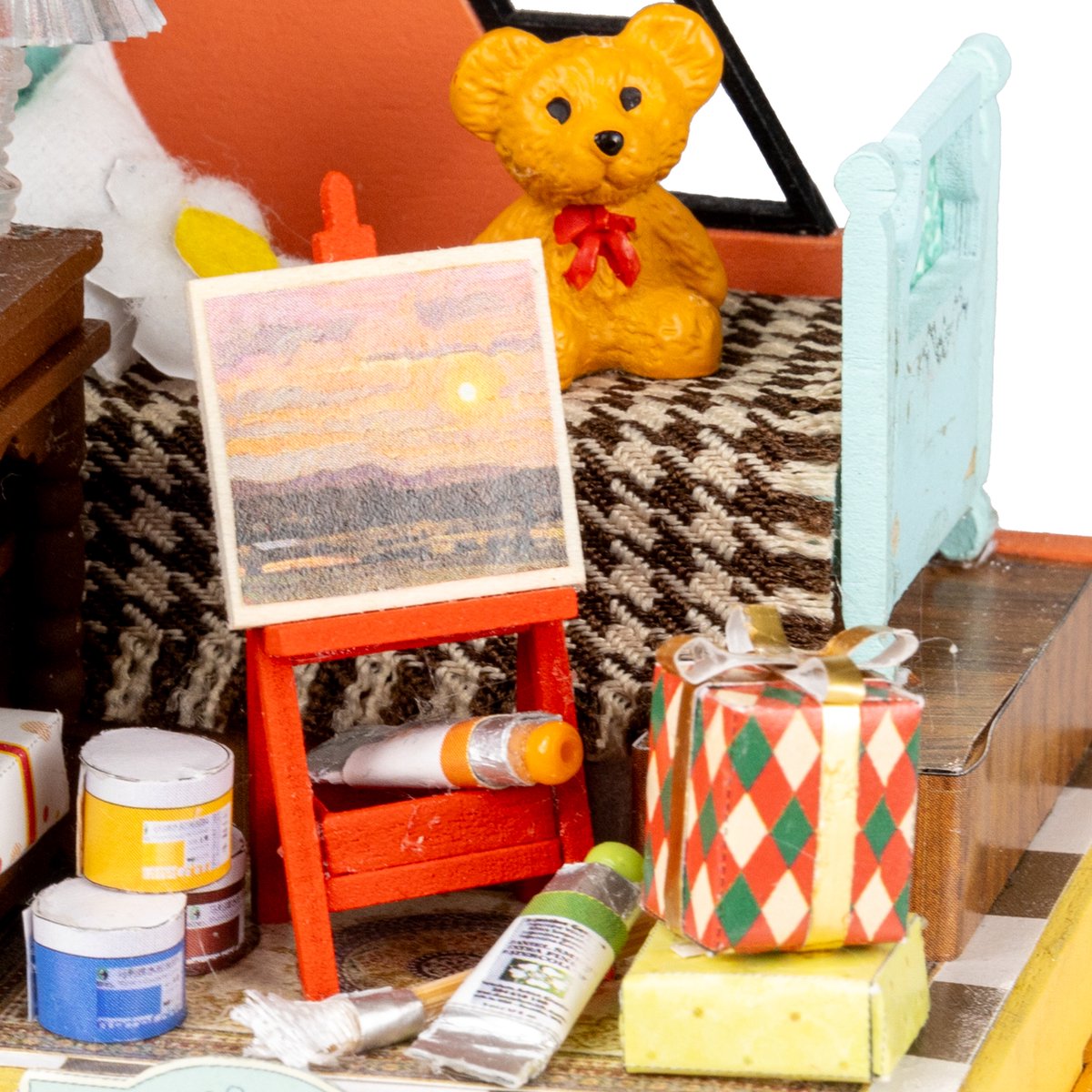 Miniatuur Bouwpakket S Volwassenen - Hout - DIY Poppenhuis - Bouwpakket - Dream Bedroom - Crafts&Co — afbeelding 3