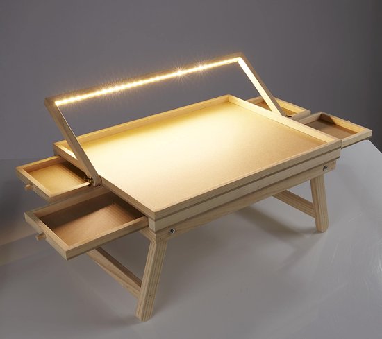 Table de puzzle LED genialo, petite - 12 x 46 x 60 cm