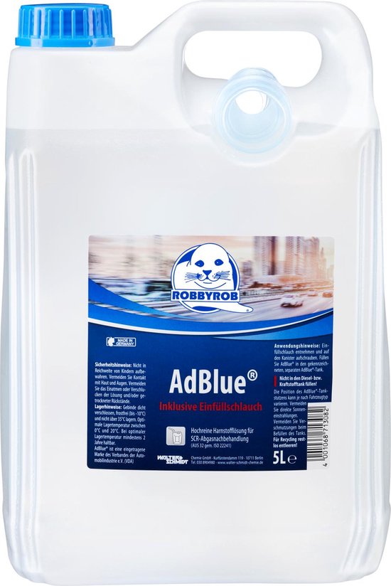 Robby Rob AdBlue 5 liter jerrycan, met vulslang