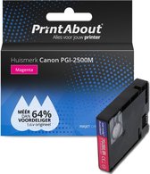 PrintAbout huismerk Inktcartridge PGI-2500M Magenta geschikt voor Canon