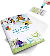 DiverseGoods 3D-pen Sjabloon Set - Kleurrijk 40 Patronen - 3D-printpen Sjabloon - Tekenboek met Herbruikbaar Transparant PVC - Tekenbord voor Kinderen en Volwassenen - 3D-pen Accessoires