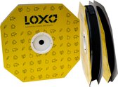 LOXO Klittenband - zelfklevende klittenband - haak en lusband - 25mm - zwart - per meter