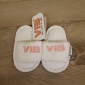 Baby Slipper 'VIB' Wit+Roze