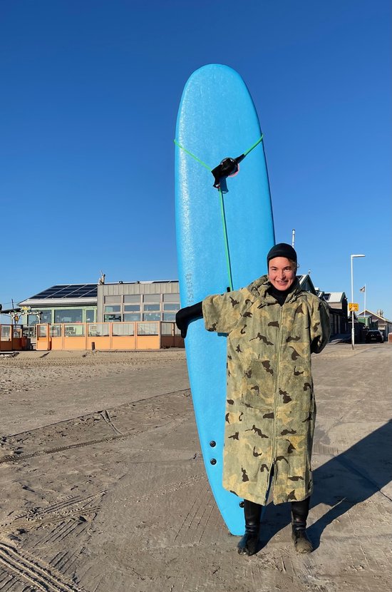 FLYISH DIRECT kindercape met capuchon, 100% katoen, ritssluiting, dikke strandponcho, super absorberende badjas met korte mouwen voor jongens & meisjes, Raketten, 8-10 jaar