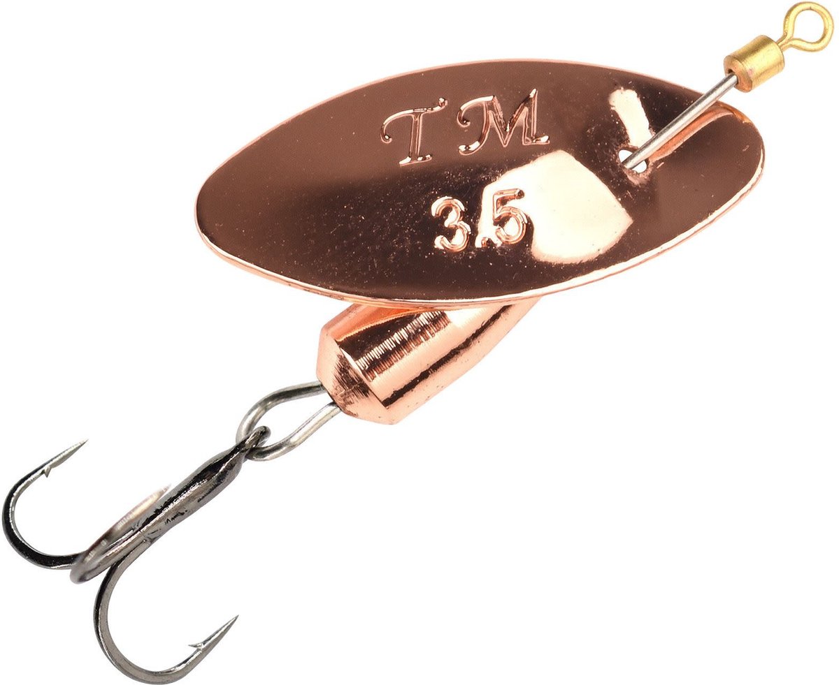 Trout Master Spinner La Tournante 2.50gr - 50mm - Treble Haak 12 (incl Single Haak 8) - Kleur : Copper