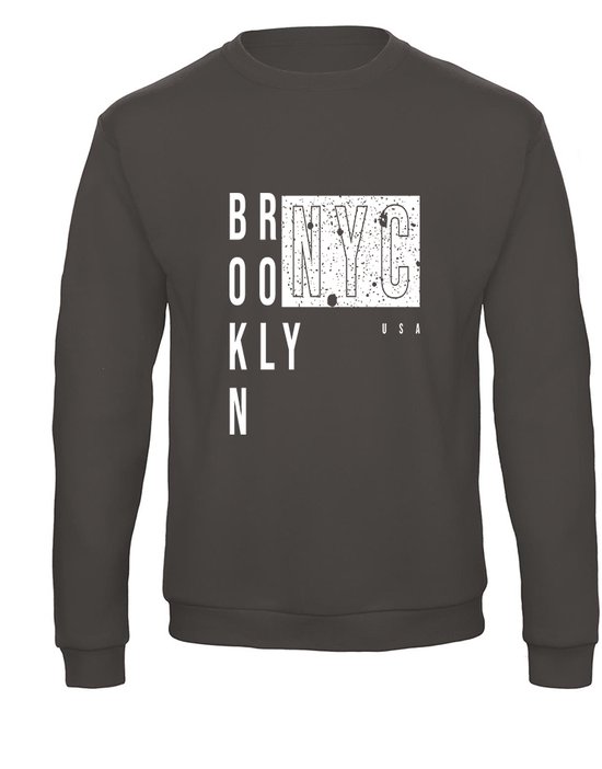 Sweatshirt 359-25 Brooklyn NYC - Groen, xxL