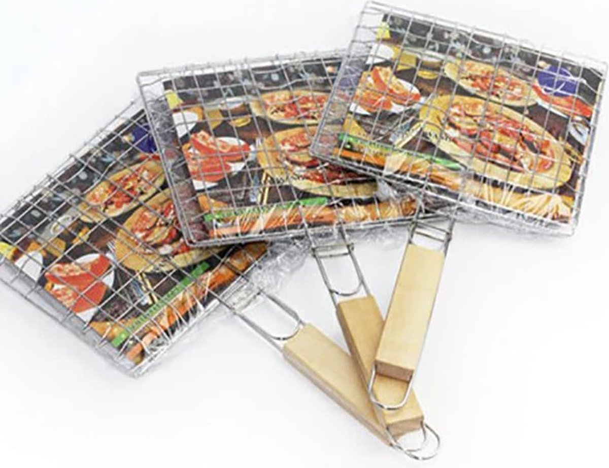 Barbecue Mand, Draagbaar Grillrooster, Visrooster, Groentemand, BBQ