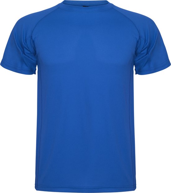 Kobalt Blauw unisex sportshirt korte mouwen MonteCarlo merk Roly maat XL