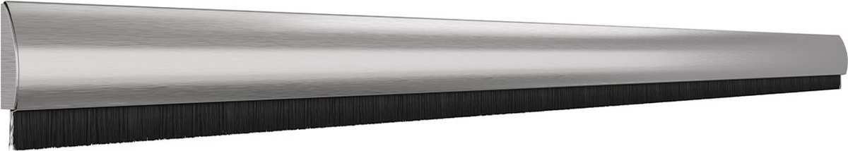 Tochtstrip - RVS geborsteld - Aluminium - door-line - door-line opbouw met RVS cover