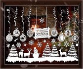Kerst Raamstickers Set - Kerst stickers - Raamstickers kerst - Kerstversiering - Kerststickers - Kerstraamstickers - Raamdecoratie kerst - 50CM