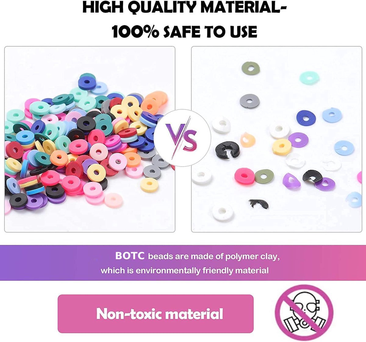 BOTC knutselen meisjes - armbandjes maken meisjes - 84 kleuren - 14700+ Delig - XXXL Kralenset Sieraden Maken - Sprankelende Sieraden Maken Pakket - Kralen Set — afbeelding 5