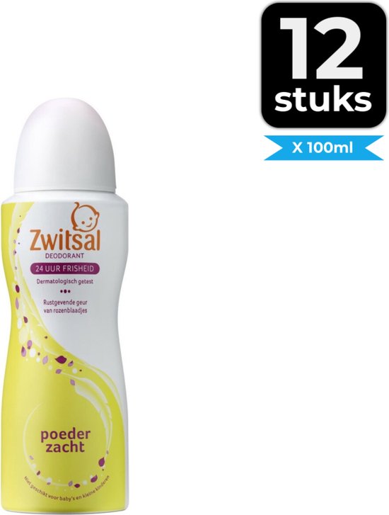 Zwitsal Deodorant Spray Soft 100 ml Voordeelverpakking 12 stuks