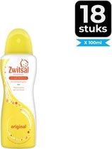 Bol.com Zwitsal - Deodorant Spray - Orgineel - 100 ml - Voordeelverpakking 18 stuks aanbieding