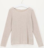 Oroblu Dames Perfect Line Cashmere T-Shirt Long Sleeve Beige XL