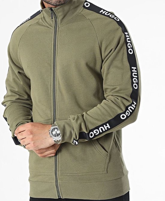 Foto: Hugo boss sporty logo jacket zip heren vest groen maat m