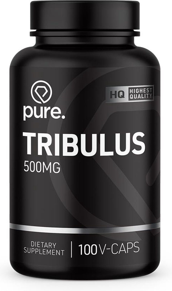 Goedkoopste Pure. Tribulus - 100 V-Caps - 500mg Tribulus Terrestris - kruidenextract - vegan capsules