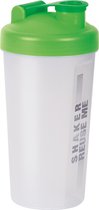 Juypal Shakebeker/shaker/bidon - 700 ml - groen - kunststof