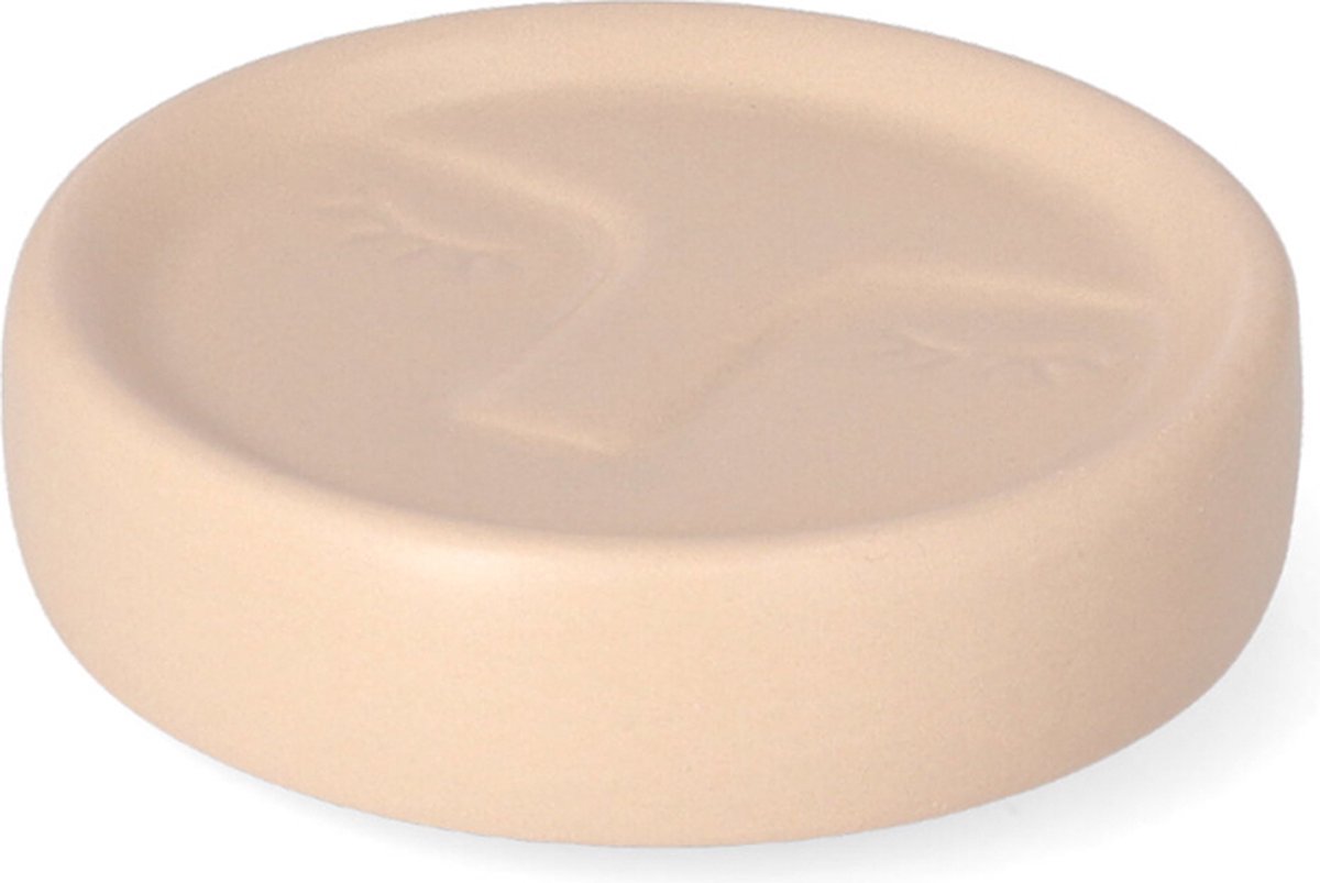 HOMLA - Zeepbakje - Scandinavische sfeer voor badkamers, keukens, praktisch, rustiek dolomietbeige 2,5 cm x 10,5 cm - PER 2 STUKS