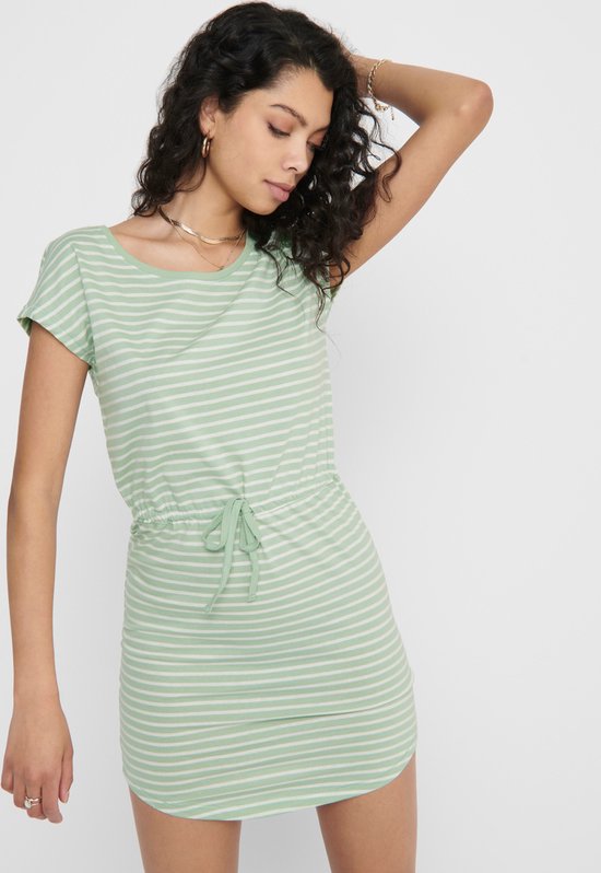 Onlmay Life S/s Dress Noos 15153021 Frosty Green/thin Strip